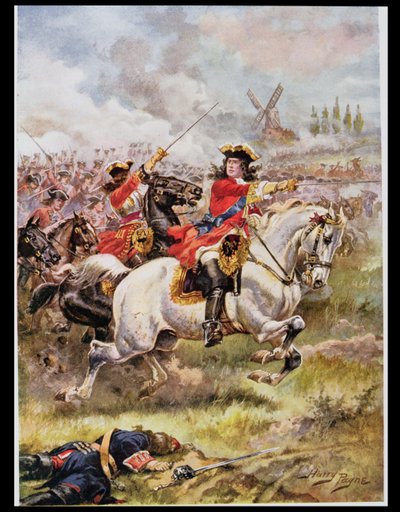 Marlborough Leading the Attack, illustration from 
